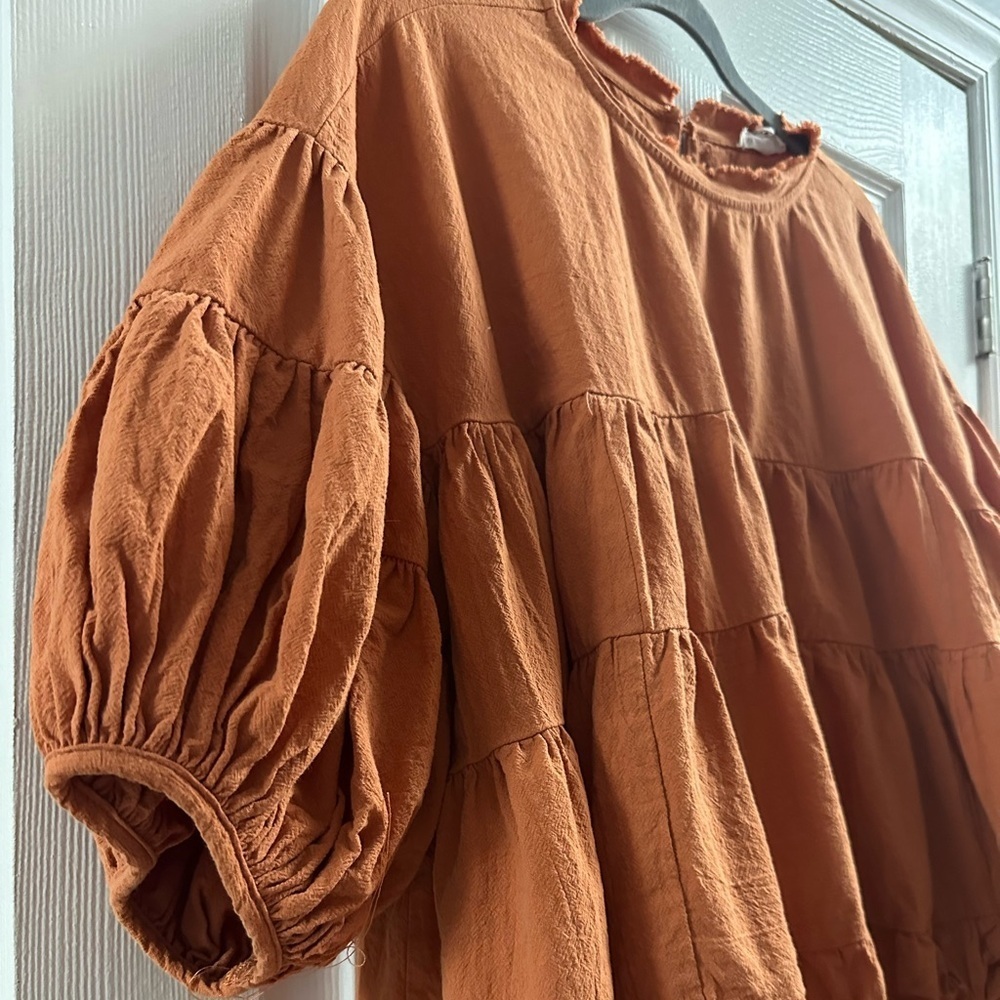 EUC Newbury Kustom FALL AT LAST RUST BLOUSE, large - Picture 3 of 10